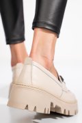 MOCASINI CREM PIELE NATURALA IPCBM013B