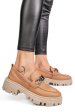 Mocasini nude piele naturala ipcbm002b