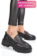 MOCASINI NEGRI PIELE NATURALA IPCBM008B