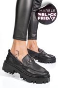 MOCASINI NEGRI PIELE NATURALA IPCBM008B