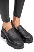 MOCASINI NEGRI PIELE NATURALA IPCBM028B