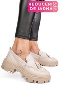 MOCASINI CREM PIELE NATURALA IPCBM029B-P
