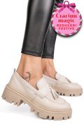 MOCASINI CREM PIELE NATURALA IPCBM029B-P
