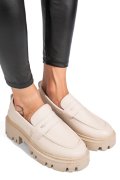 MOCASINI CREM PIELE NATURALA IPCBM026