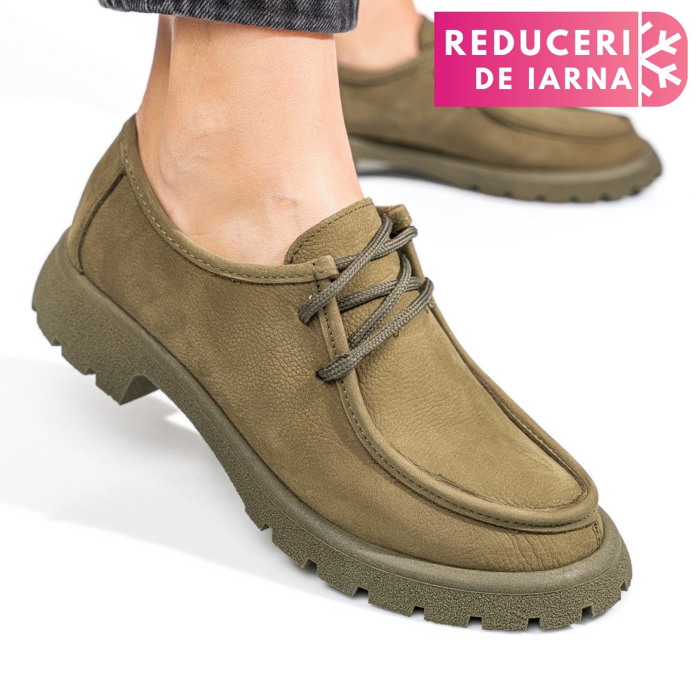 MOCASINI KHAKI PIELE NATURALA NABUK 4S77247
