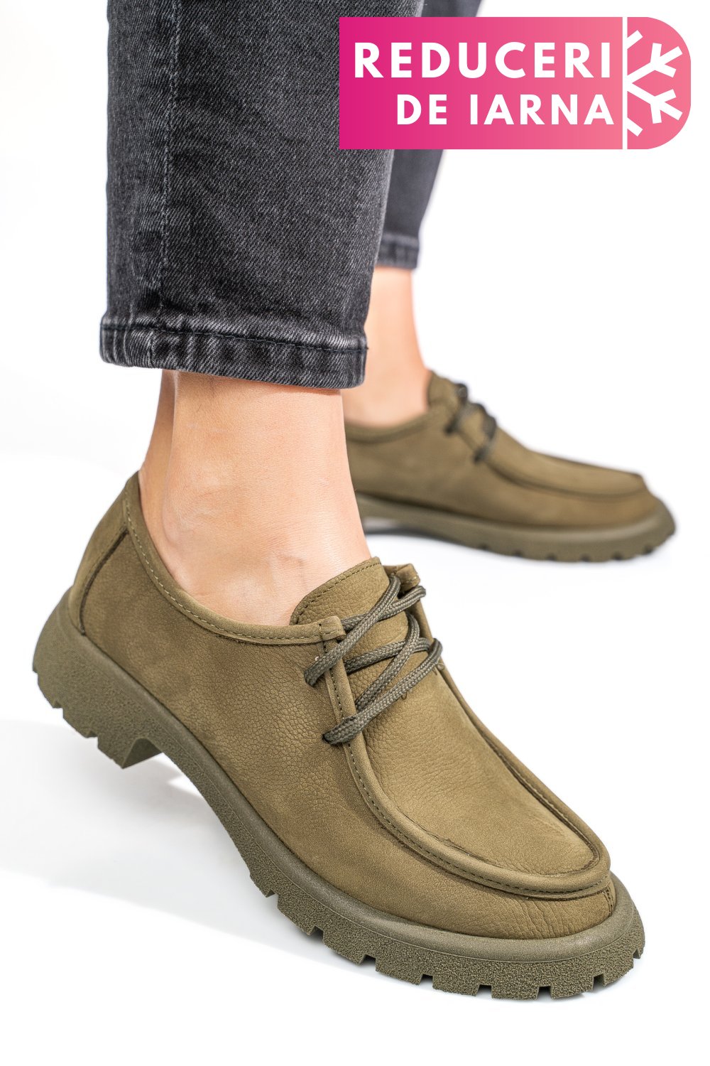 MOCASINI KHAKI PIELE NATURALA NABUK 4S77247