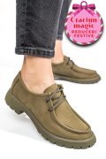 MOCASINI KHAKI PIELE NATURALA NABUK 4S77247
