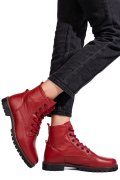 GHETE ROSII PIELE NATURALA 53130006