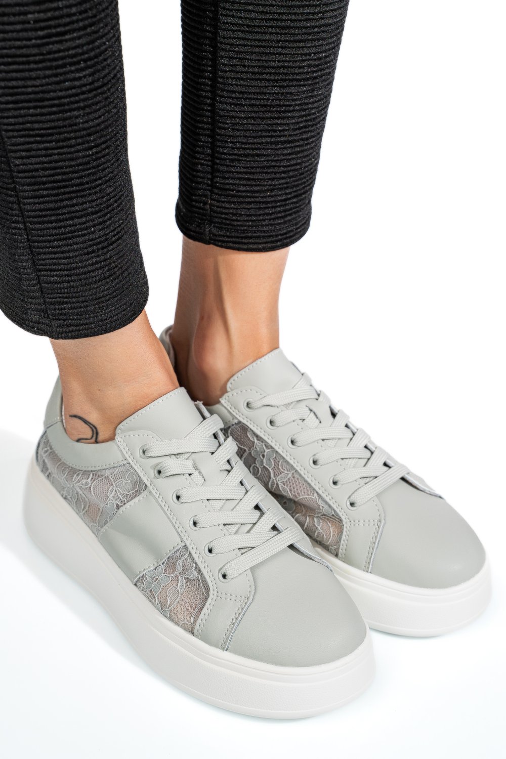 PANTOFI SPORT GREY PIELE NATURALA FSP001-848