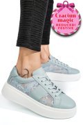 PANTOFI SPORT LIGHT BLUE PIELE NATURALA FSP001-848