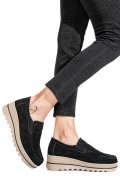 MOCASINI NEGRI PIELE NATURALA INTOARSA MSPM223