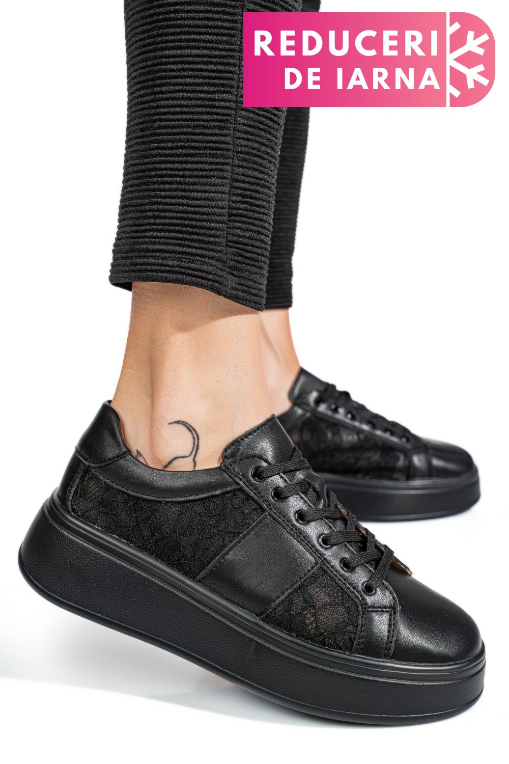 PANTOFI SPORT BLACK PIELE NATURALA FSP001-848