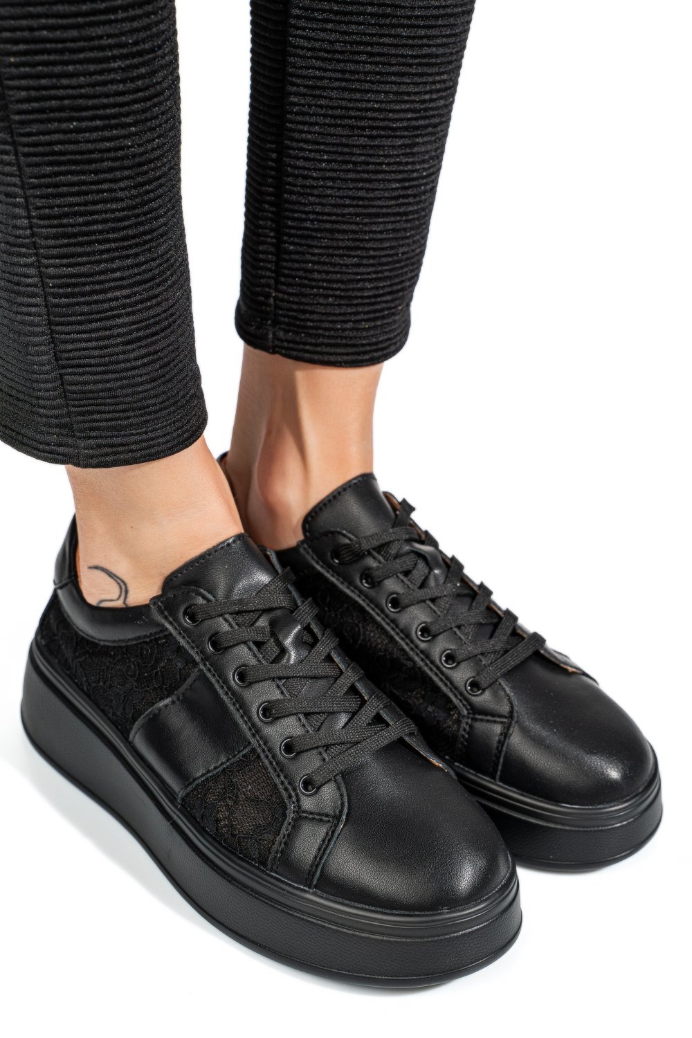 PANTOFI SPORT BLACK PIELE NATURALA FSP001-848