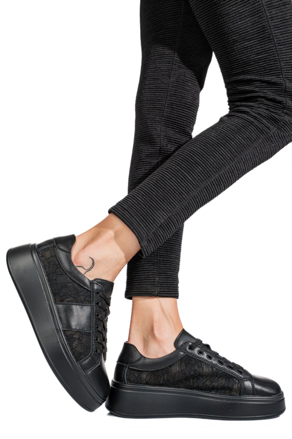 PANTOFI SPORT BLACK PIELE NATURALA FSP001-848