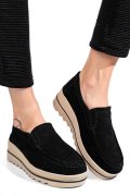MOCASINI NEGRI PIELE NATURALA INTOARSA MSPM222