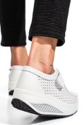 MOCASINI WHITE PIELE NATURALA PSPL-2075