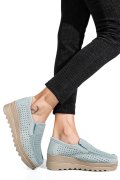 MOCASINI GRI PIELE NATURALA INTOARSA MSPM223