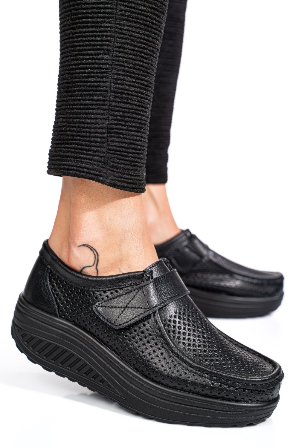 MOCASINI BLACK PIELE NATURALA PSPL-2075