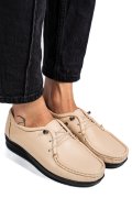 MOCASINI BEJ PIELE NATURALA 3PC03