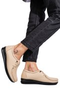 MOCASINI BEJ PIELE NATURALA 3PC03