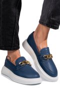 MOCASINI ALBASTRI PIELE NATURALA 4PC09MM