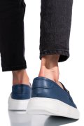 MOCASINI ALBASTRI PIELE NATURALA 4PC09MM