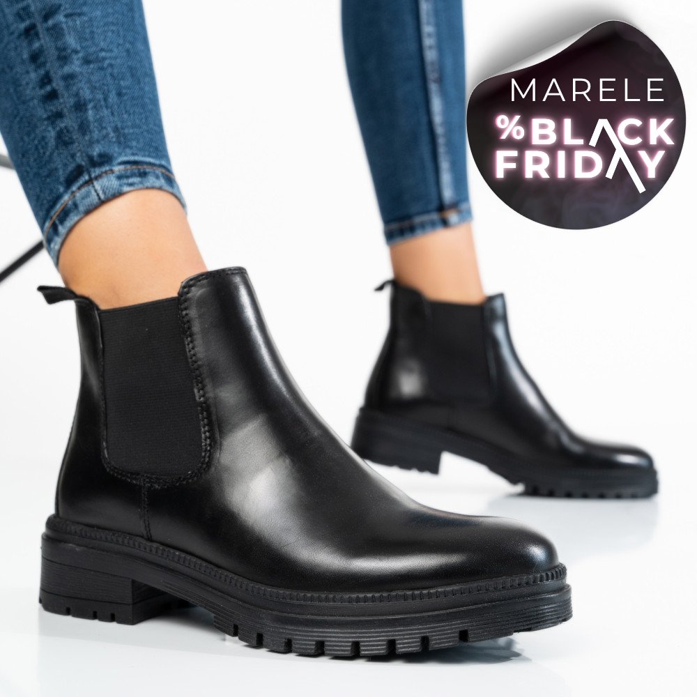 GHETE FEMEI PIELE NATURALA NEGRE WS77H54H08