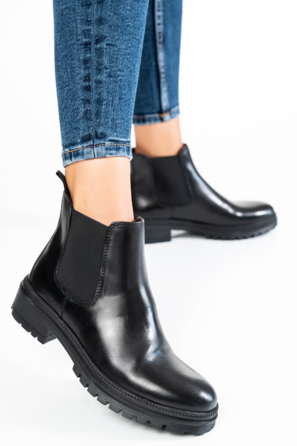 GHETE FEMEI PIELE NATURALA NEGRE WS77H54H08