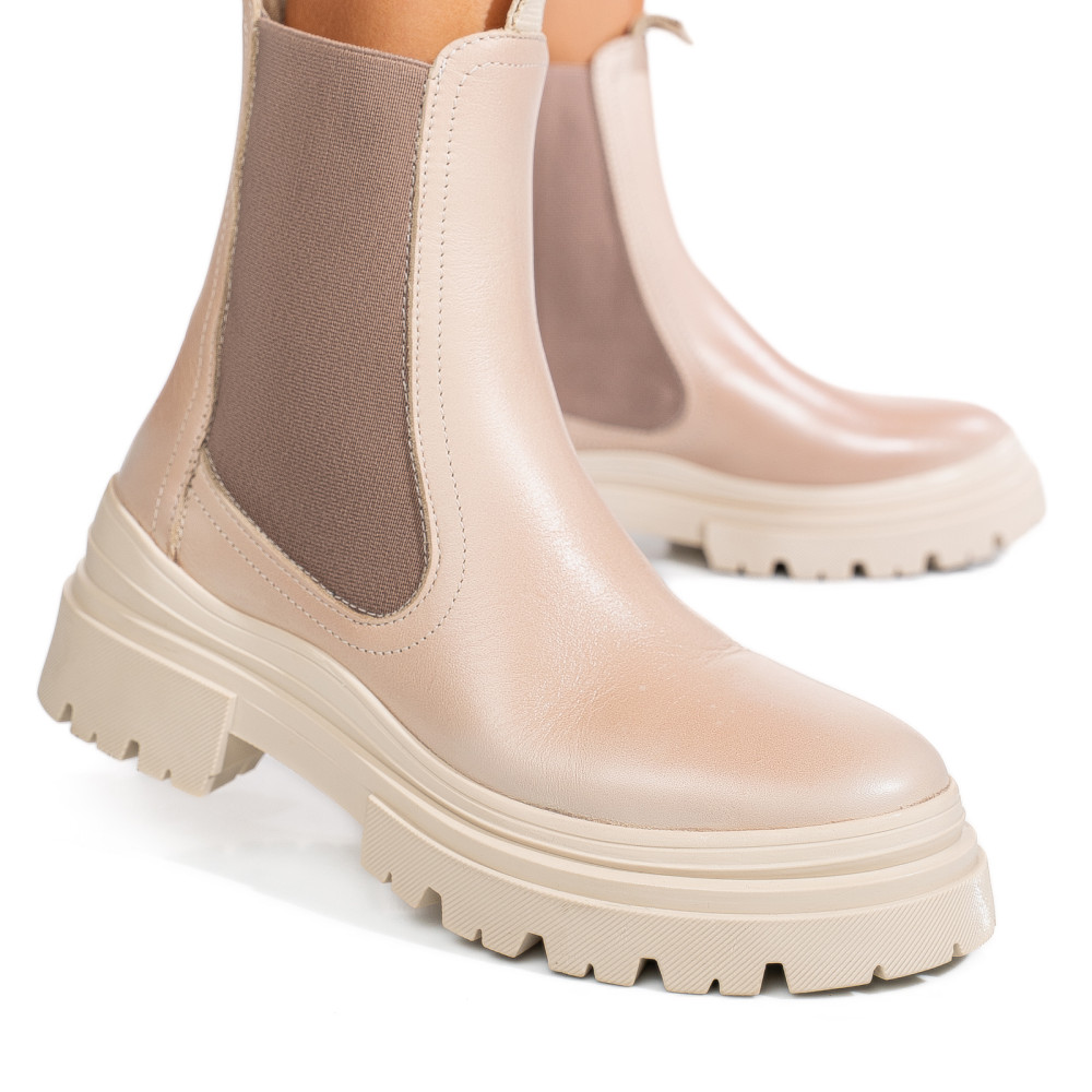 GHETE BEJ PIELE NATURALA 52132506