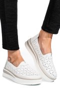 ESPADRILE WHITE PIELE NATURALA TSP-9007