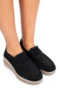MOCASINI NEGRI PIELE NATURALA INTOARSA MSPM223