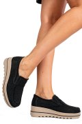 MOCASINI NEGRI PIELE NATURALA INTOARSA MSPM223