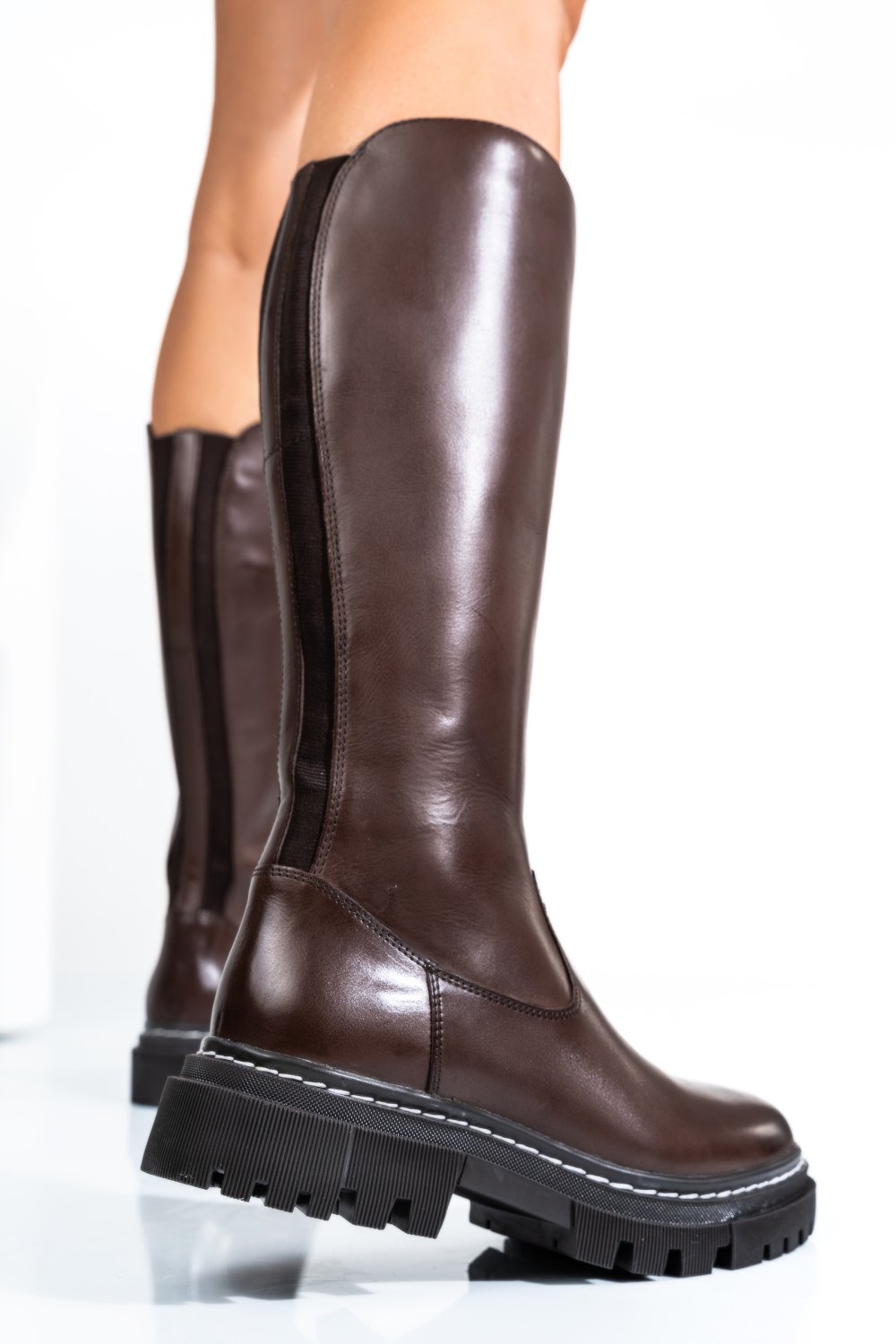 CIZME DAMA PIELE NATURALA MARO INCHIS BS77B063207