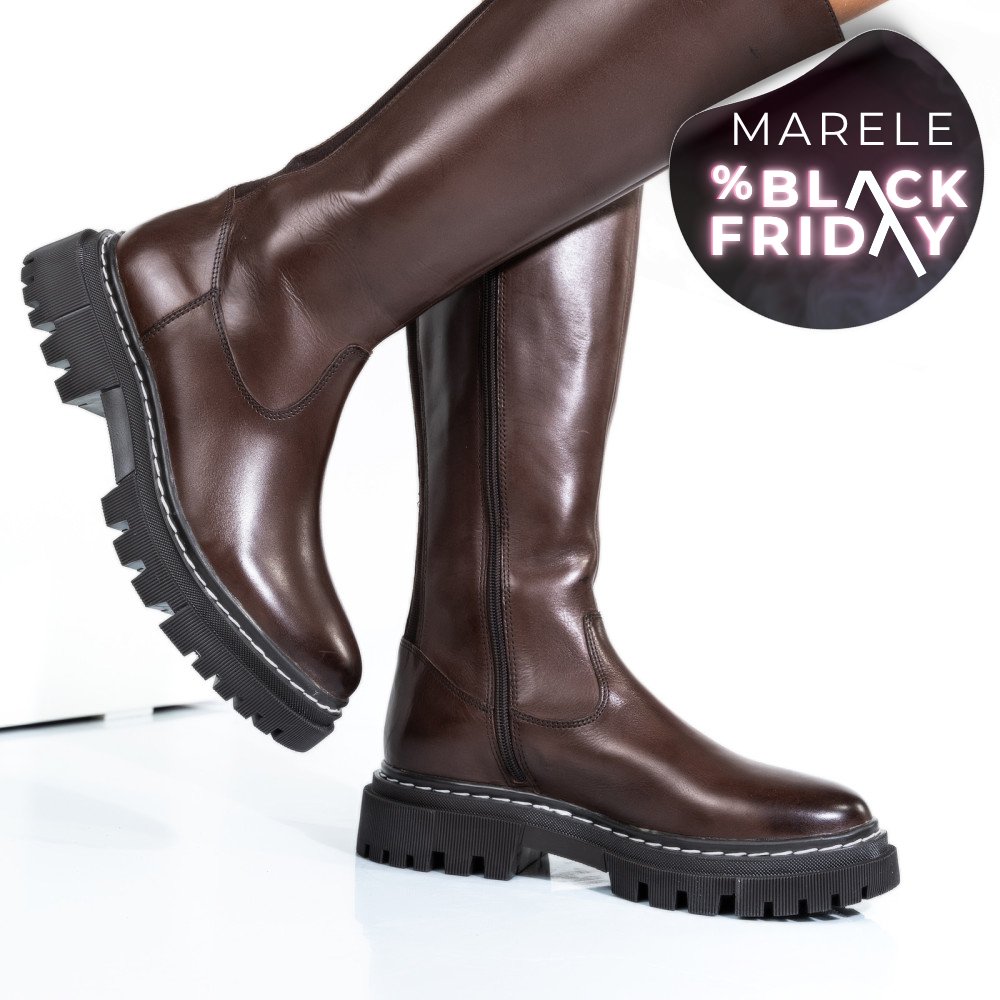 CIZME DAMA PIELE NATURALA MARO INCHIS BS77B063207