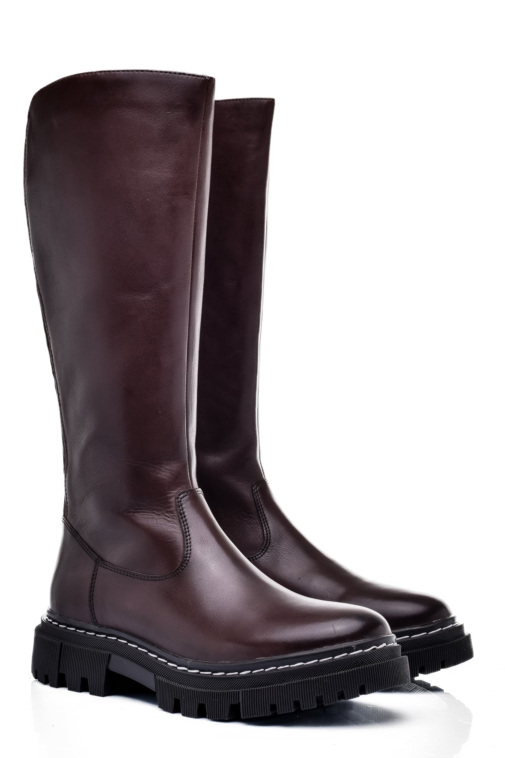 CIZME DAMA PIELE NATURALA MARO INCHIS BS77B063207