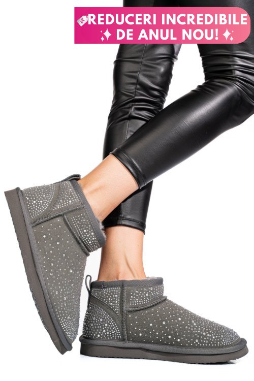 Cizme gri piele naturala 0s77954