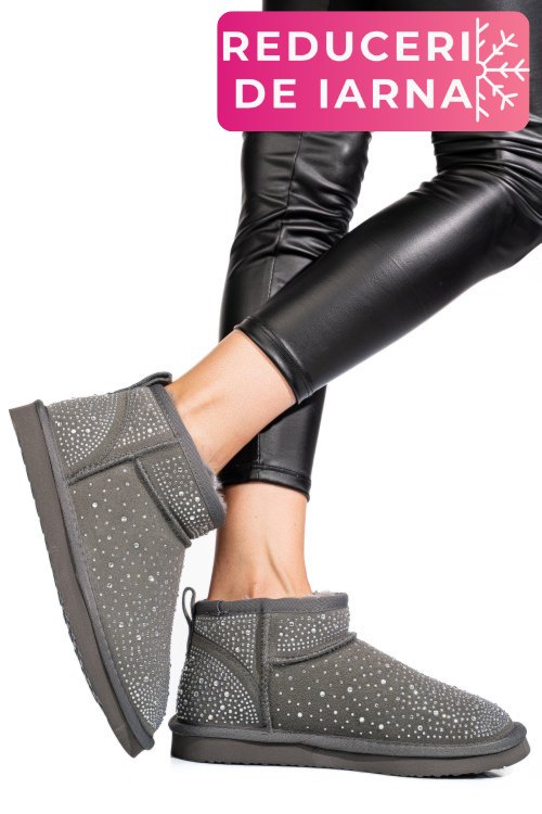 Cizme gri piele naturala 0s77954
