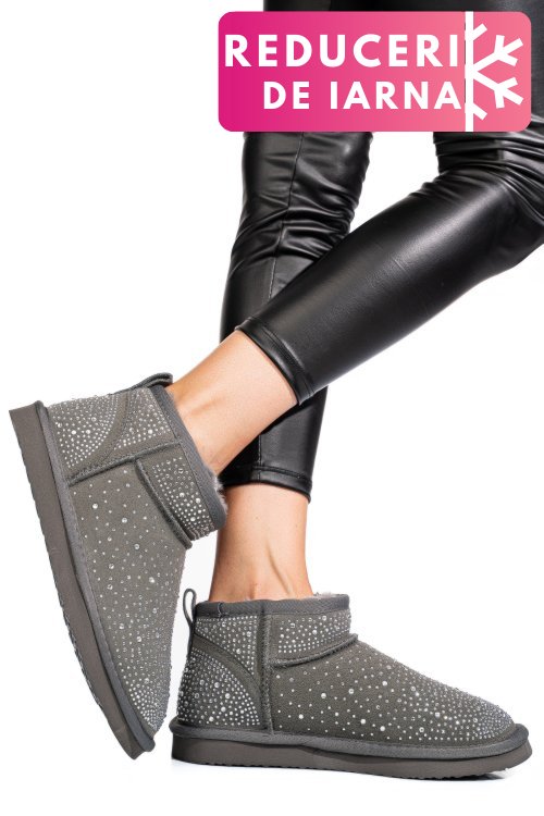 Cizme gri piele naturala 0s77954