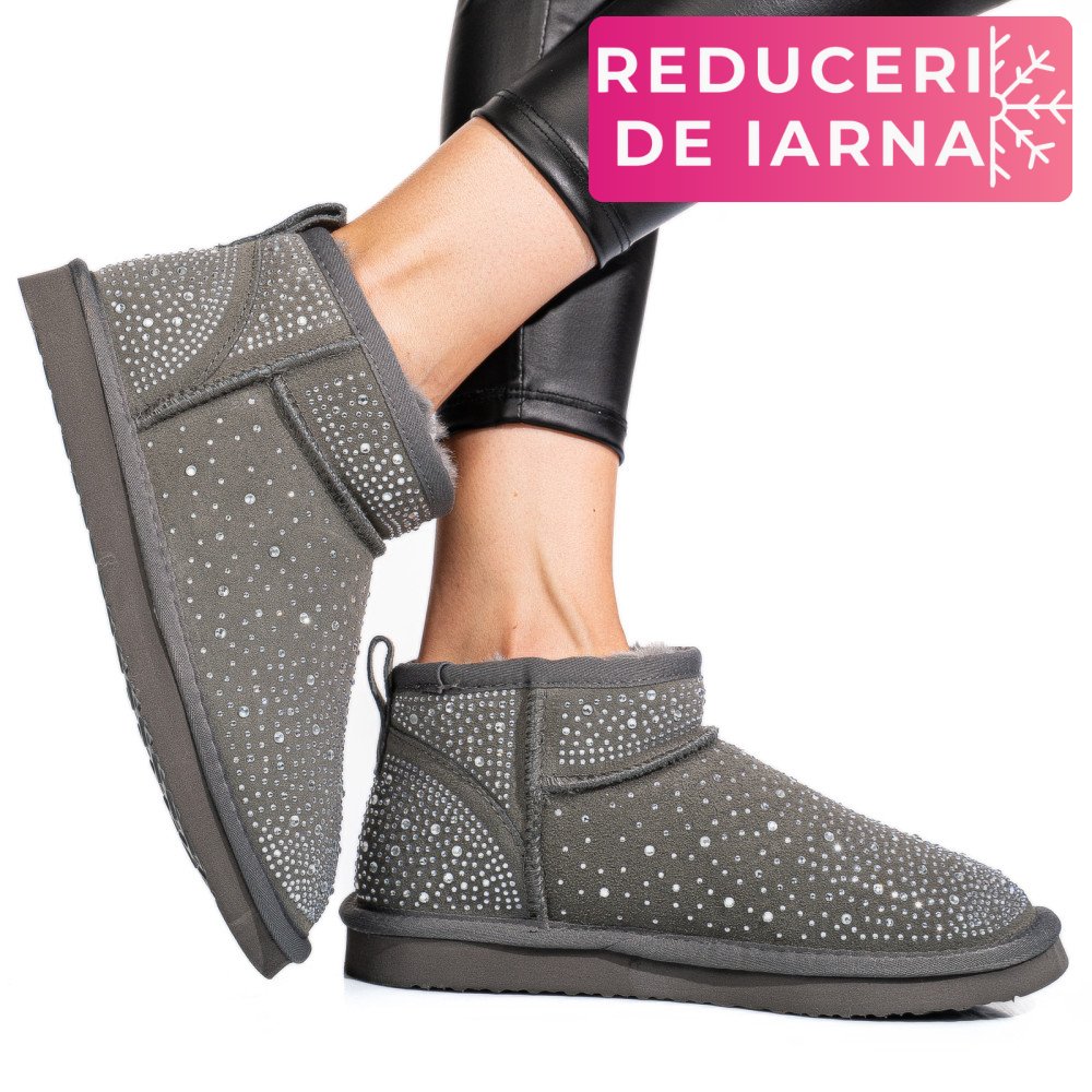 CIZME GRI PIELE NATURALA 0S77954