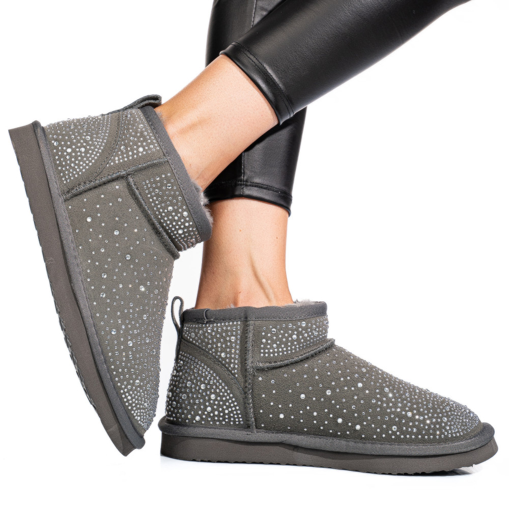 CIZME GRI PIELE NATURALA 0S77954