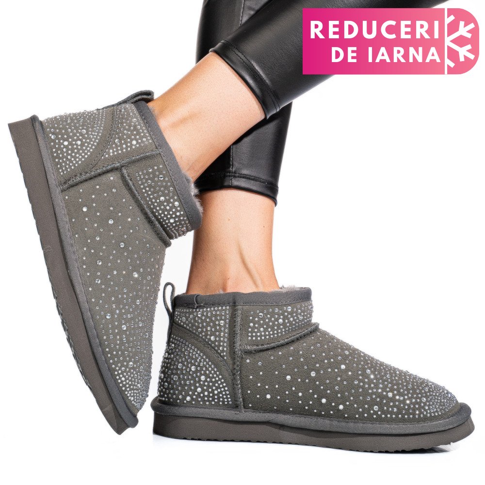 CIZME GRI PIELE NATURALA 0S77954