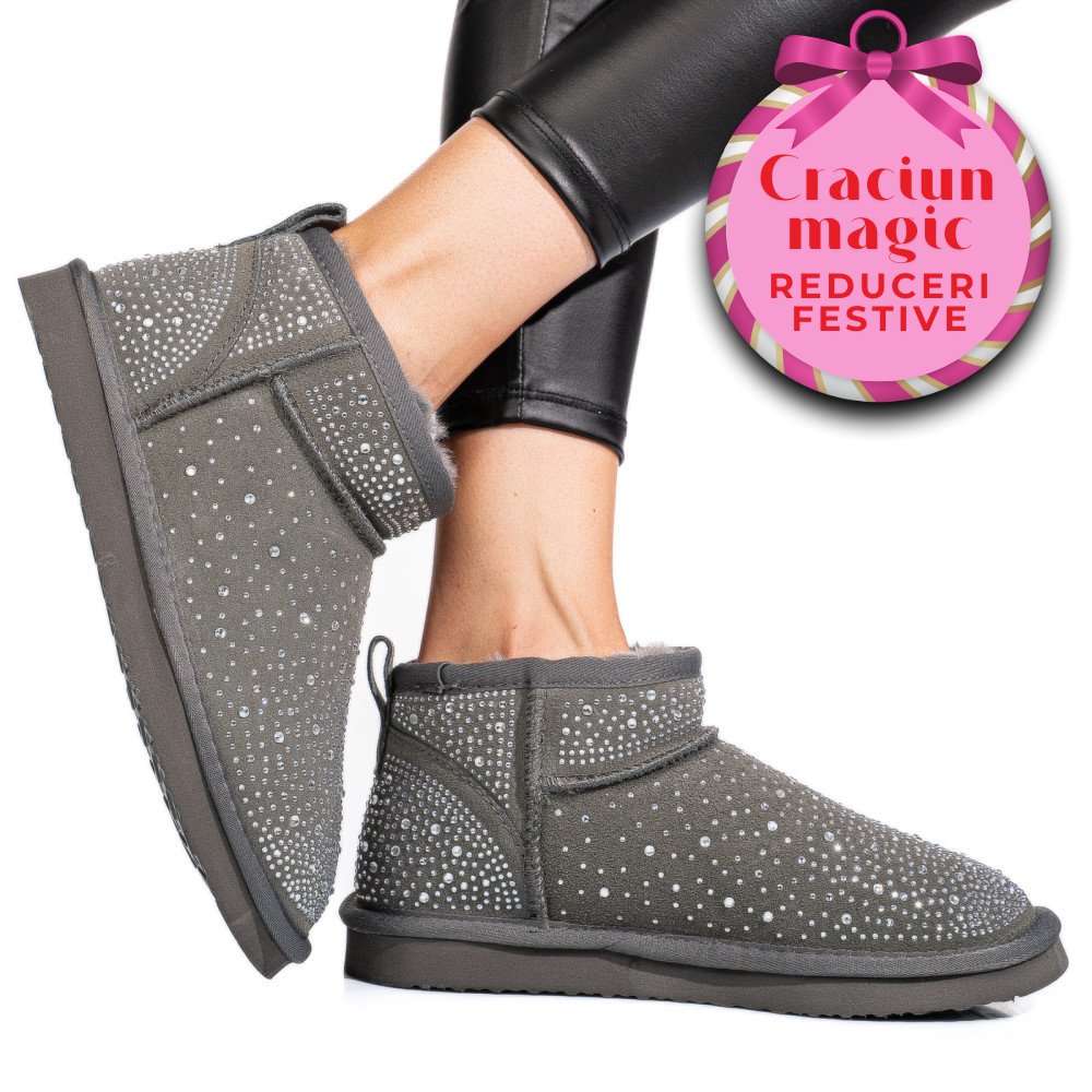 CIZME GRI PIELE NATURALA 0S77954