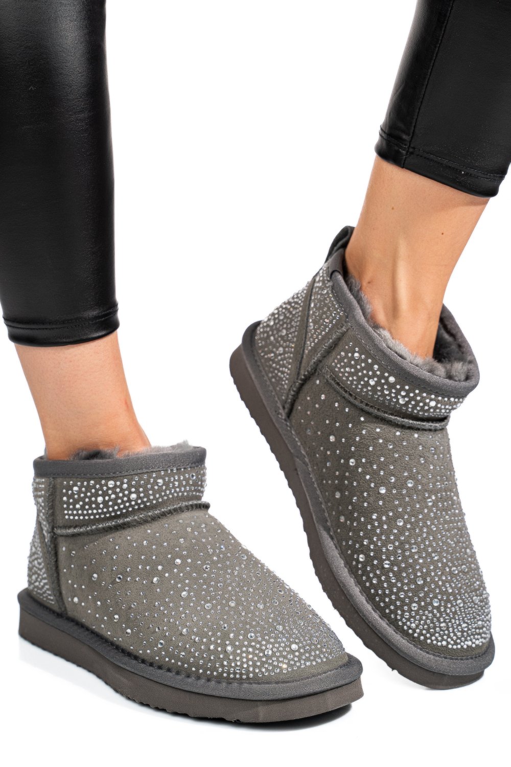 CIZME GRI PIELE NATURALA 0S77954