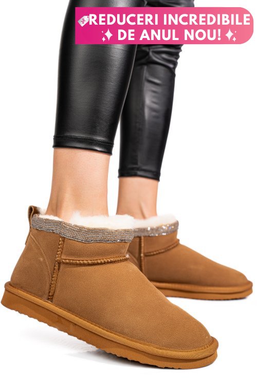 Cizme maro piele naturala 0s77957