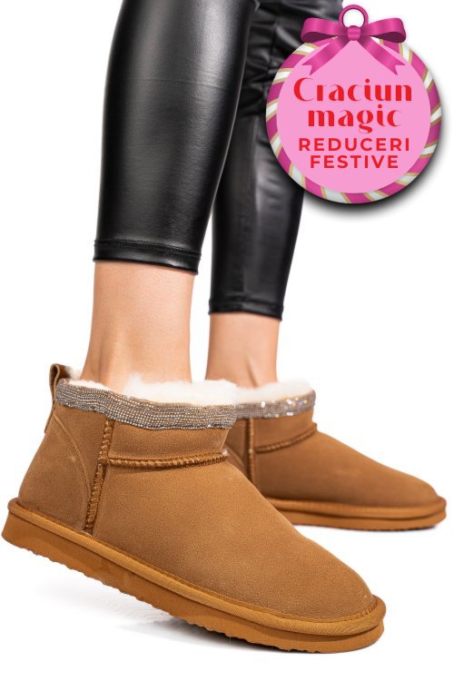 Cizme maro piele naturala 0s77957