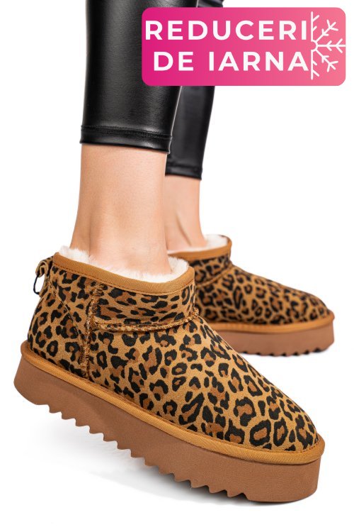 Cizme maro leo piele naturala 0s77955