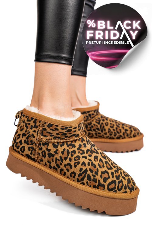 Cizme maro leo piele naturala 0s77955