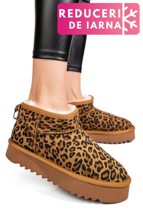 Cizme maro leo piele naturala 0s77955