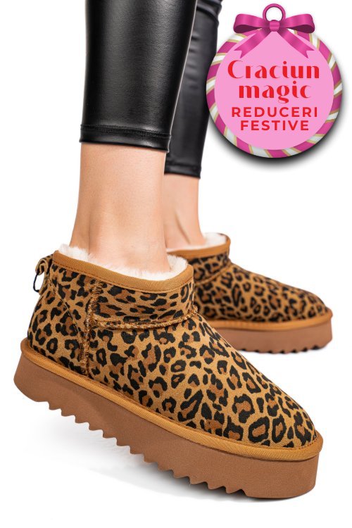 Cizme maro leo piele naturala 0s77955