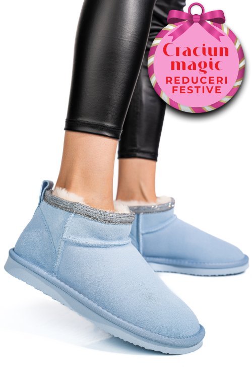 Cizme albastre piele naturala 0s77957